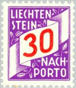 Stamp, Figures, Liechtenstein,  , Numbers