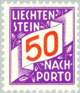 Stamp, Figures, Liechtenstein,  , Numbers