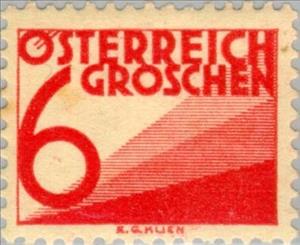Stamp, Digit & triangles, Austria,  , Numbers
