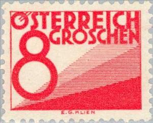 Stamp, Digit & triangles, Austria,  , Numbers