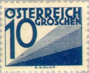 Stamp, Digit & triangles, Austria,  , Numbers