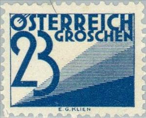 Stamp, Digit & triangles, Austria,  , Numbers