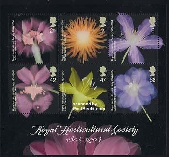 Royal Horticultural Society Minisheet
