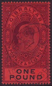 Stamp, King Edward VII, Gibraltar,  , Heads of State, Kings