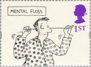 Stamp, "MENTAL FLOSS" (Mel Calman), United Kingdom of Great Britain & Northern Ireland,  , Drawings, Cartoons, Comics