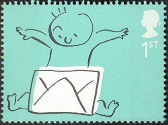 Stamp, Baby, United Kingdom of Great Britain & Northern Ireland,  , Greetings