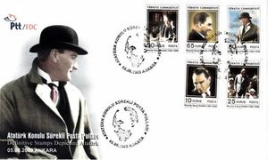 Definitive Postage Stamps, 2009, Ataturk (FDC)
