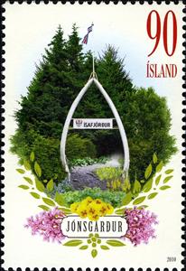 Stamp, Jónsgardhur, Isafjördhur, Iceland,  