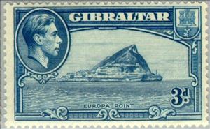 Stamp, Europa Point, Gibraltar,  , Landscapes, Coats of Arms