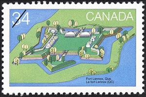 Stamp, Fort Lennox, Quebec, Canada,  