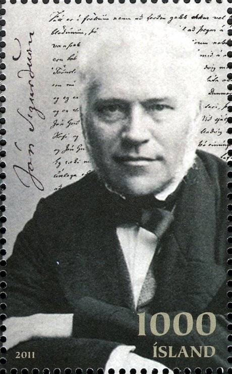 President Jón Sigurdhsson as old man