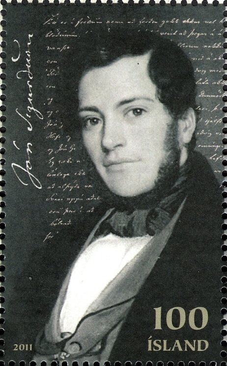 President Jón Sigurdhsson as young man
