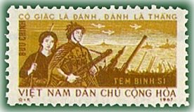 Soldier and militia on a war footing