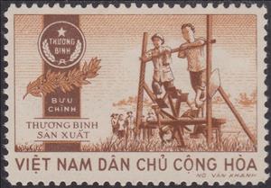 Stamp, Disabled veterans in agriculture, Vietnam,  