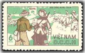 Postman delivering letters
