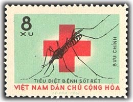 Stamp, Anopheles Mosquito (Anopheles sp.), Vietnam,  , Malaria