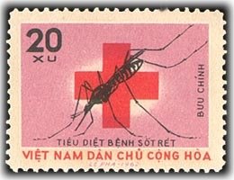 Stamp, Anopheles Mosquito (Anopheles sp.), Vietnam,  , Malaria