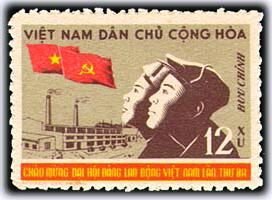 Stamp, 3rd Vietnamese Communist Party Congress, Vietnam,  