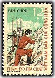 Stamp, Geological exploration, Vietnam,  