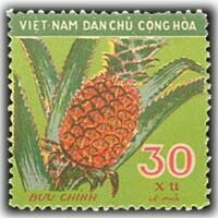 Stamp, Pineapple, Vietnam,  , Fruits