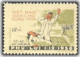 Stamp, occupant in KZ to call help, Vietnam,  