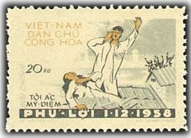 Stamp, occupant in KZ to call help, Vietnam,  