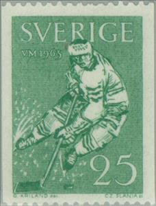 Stamp, WC Ice-hockey, Sweden,  , Special Occasions, Sport, Winter Sports, Ice-hockey