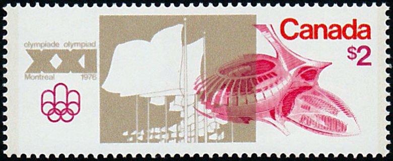 Olympic Stadium and Flags