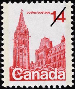 Stamp, Houses of Parliament, Canada,  , Government Buildings, Architecture