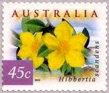Stamp, Flora and Fauna- Hibbertia scandens, Australia,  , Flowers, Plants (Flora)