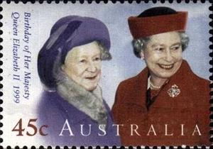 Stamp, Birthday, Australia,  , Queens