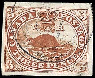 Stamp, North American Beaver (Castor canadensis) - ribbed paper, Canada,  , Beavers, Animals (Fauna)