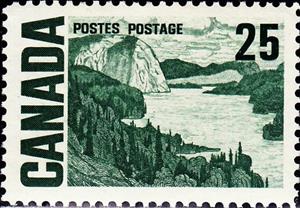 Stamp, Solemn Land by J.E.H. MacDonald, Canada,  , Landscapes, Coastal Areas, Forests