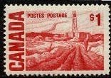 Stamp, Edmonton Oil Field, by H.G. Glyde, Canada,  , Landscapes