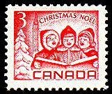 Stamp, Carol Singers, Canada,  , Music, Christmas