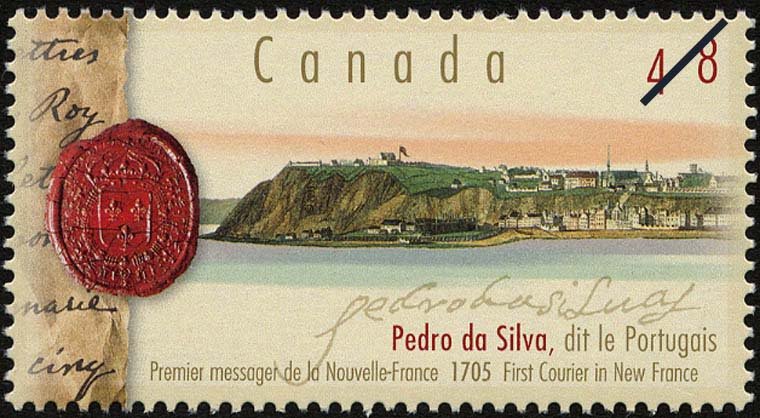 Pedro da Silva dit le Portugais, 1705, First Courier in New