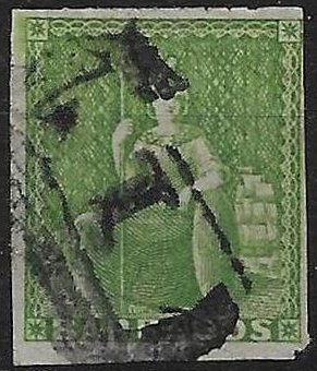 Stamp, Issues of 1859, Barbados,  