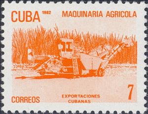 Stamp, Agricultual machinery, Cuba,  , Agricultural Machinery