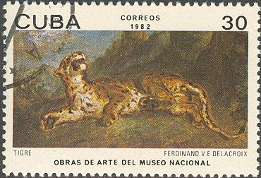 Eugène Ferdinand Victor Delacroix. "Tiger"