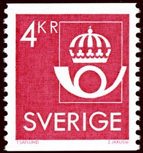 Stamp, The Post Office Emblem, Sweden,  , Post Horns