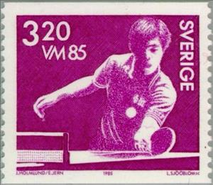 Stamp, WC Table Tennis, Sweden,  , Sport, Table Tennis, Athletes