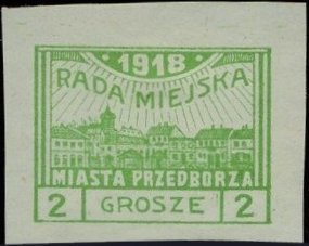 Views of Przedbórz (imperforated)