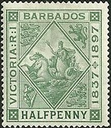 Stamp, Definitives, Barbados,  