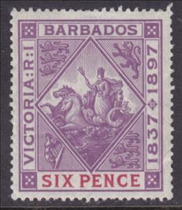 Stamp, Issue of 1897, Barbados,  