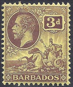 Stamp, Issue of 1912, Barbados,  