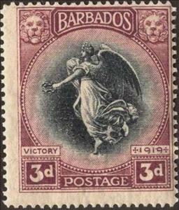 Stamp, Victory, Barbados,  