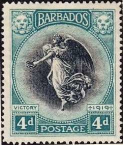 Stamp, Victory, Barbados,  