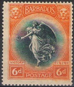Stamp, Victory, Barbados,  