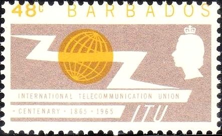 Stamp, International Telecommunication Union (ITU), Barbados,  