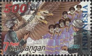 Stamp, Folk Tales- 7 Putri Kahyangan, Indonesia,  